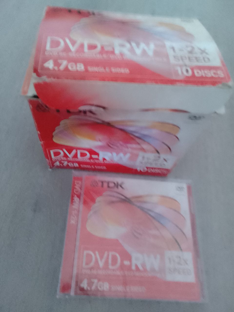 Tyhjiä Dvd-RW-levyjä (uudelleen kirjoitettavia)