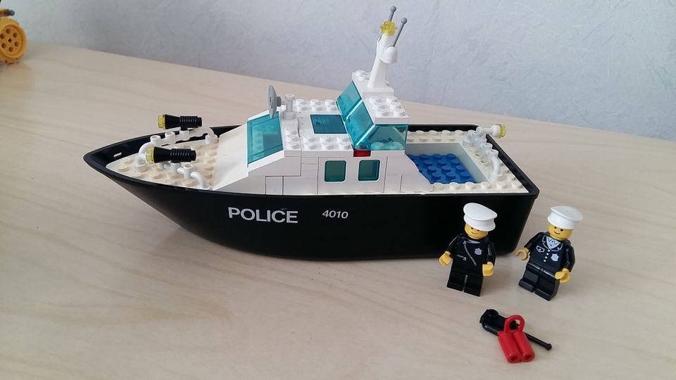 Lego city 4010 police rescue boat vanha