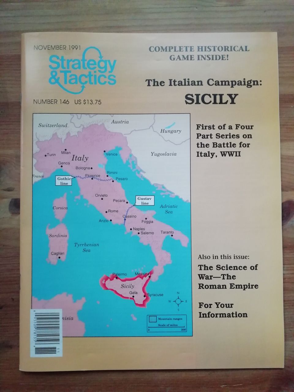 Strategy and Tactics 146 Sicily lautapeli