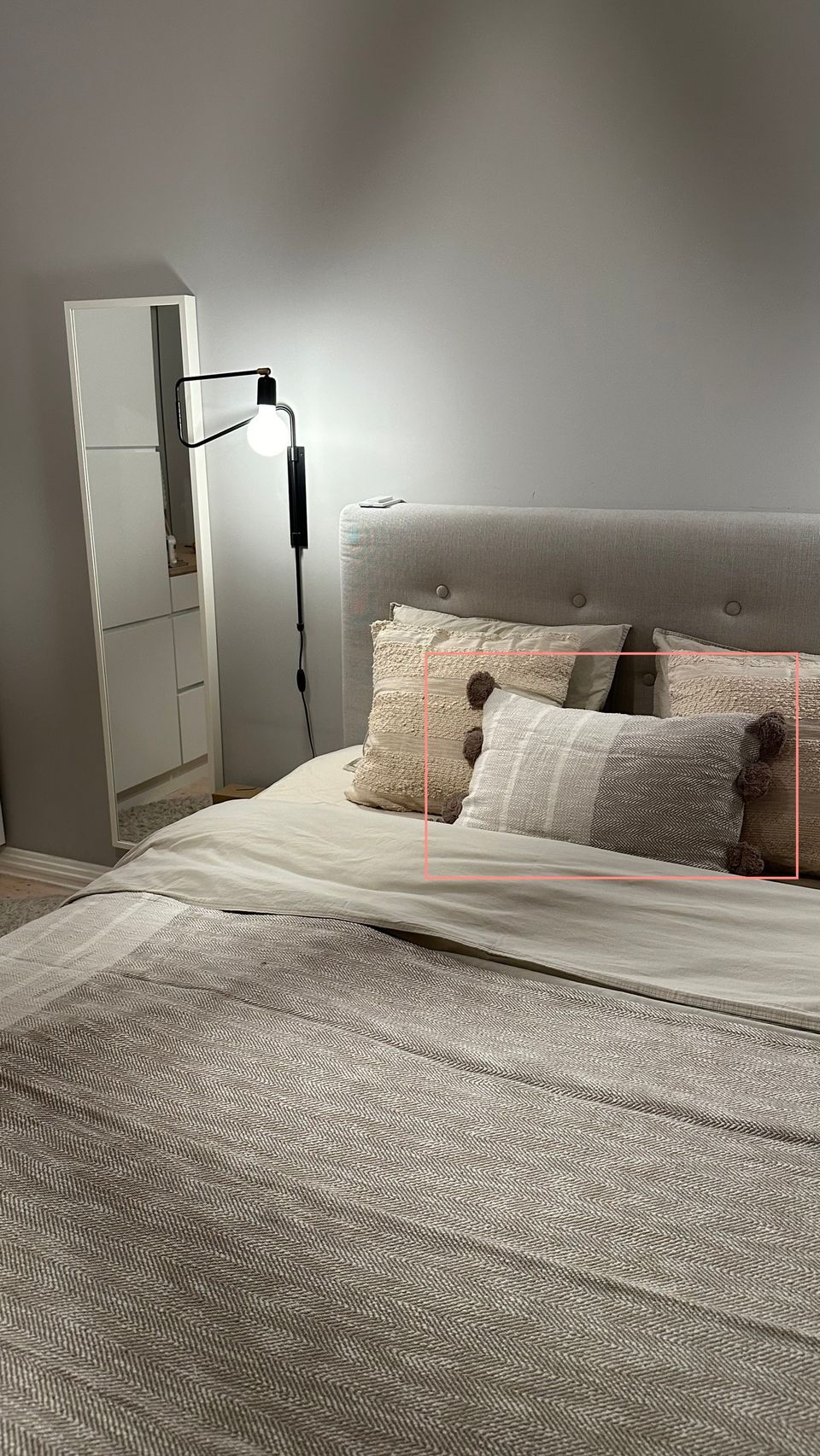 IKEA ANDMATMOTT Cushion cover + pad | koristeellinen tyyny