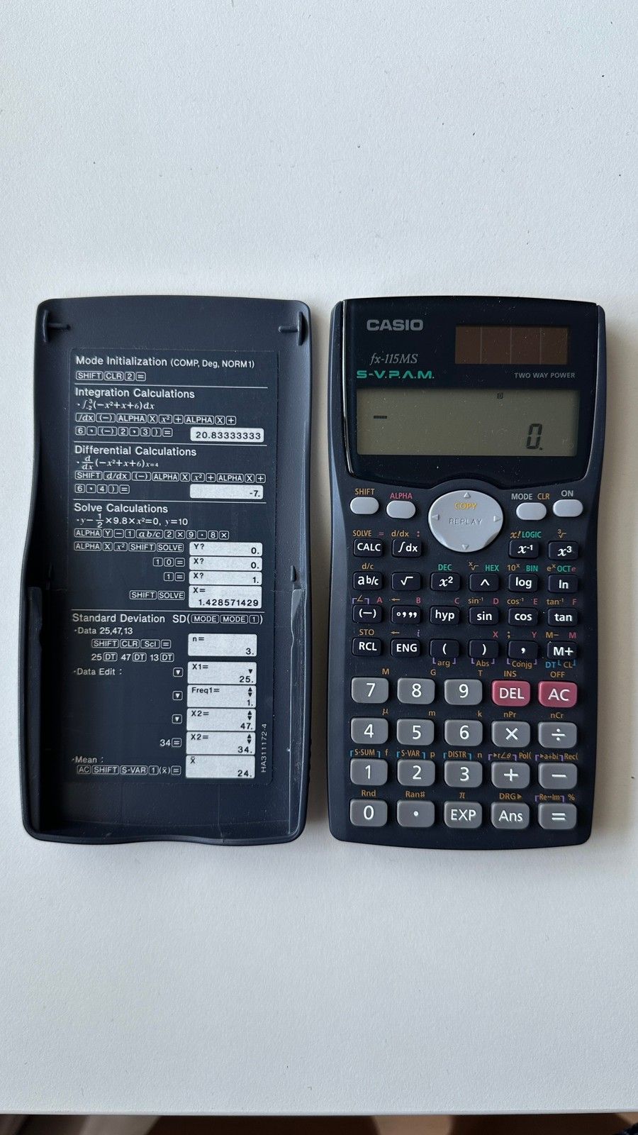 Casio fx-115MS laskin