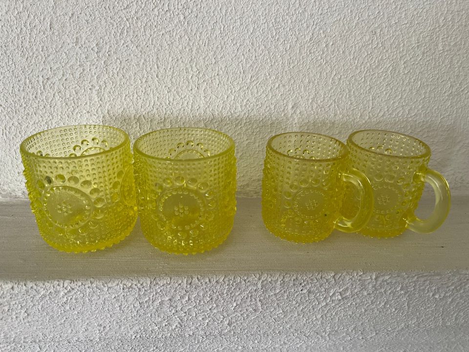 Grapponia keltainen lasi / muki