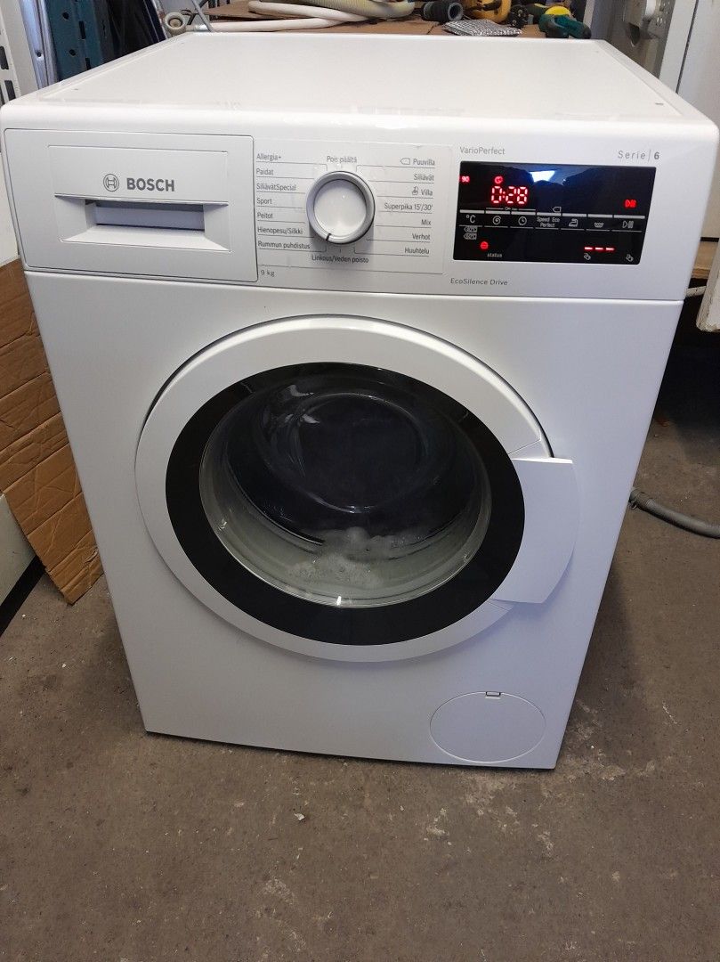 Bosch serie 6 pesukone 9kg täytöllä