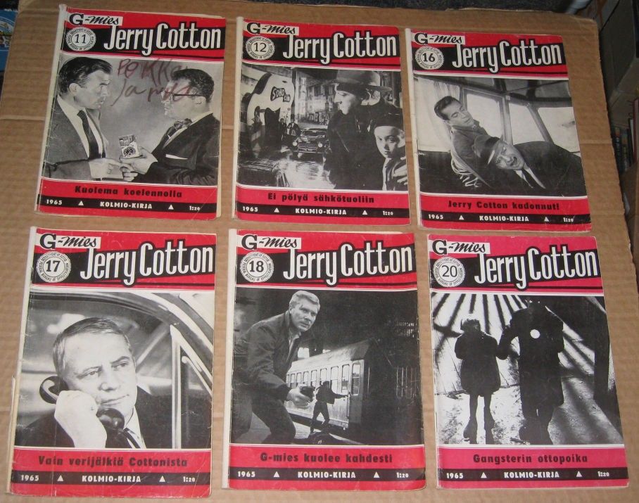 Jerry Cotton lehdet (1963 - 1969, 1987)  - 18 kpl -