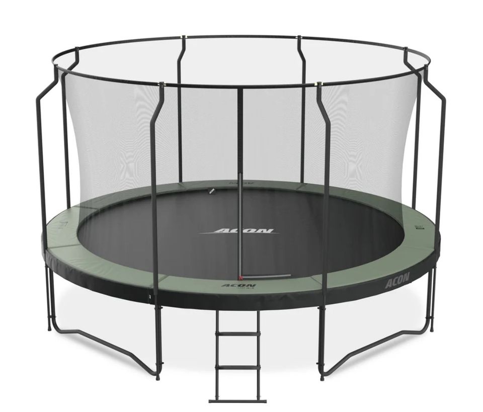 4,3-metrisen trampoliinin hyppymatto 104 jousipaikalla ja turvaverkkopaketti