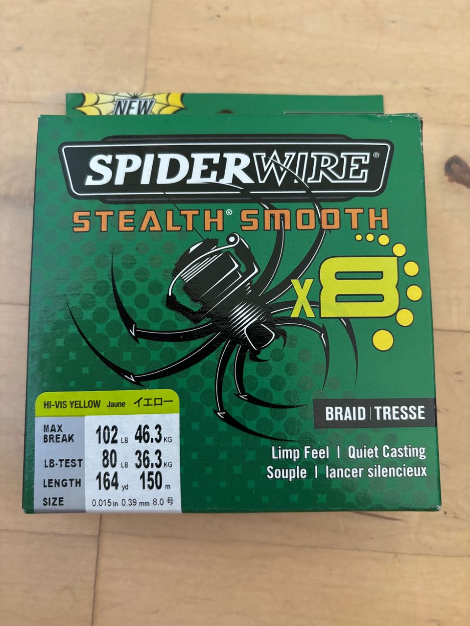 M: Spiderwire Stealth Smooth 8 kuitusiima 150 m 0,39 mm 46,3 kg keltainen