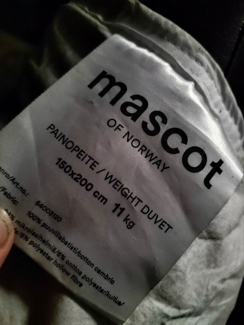 Mascot painopeitot 11kg