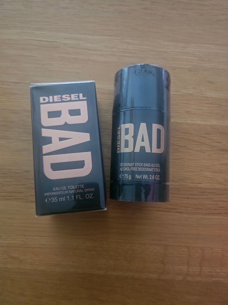 Diesel Bad  eau de toilette sekä Diesel Bad deodorantti