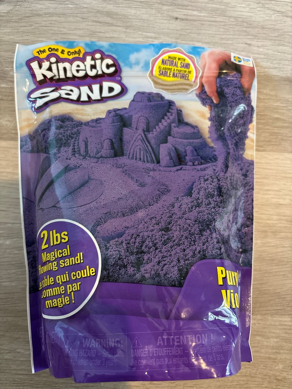 Kinetic sand purple violet
