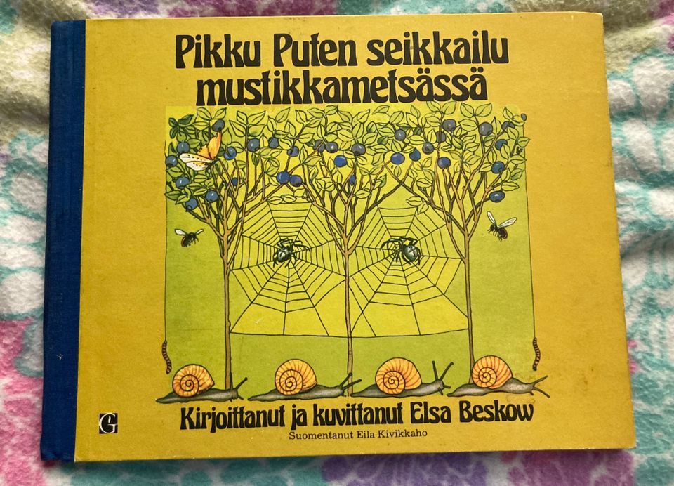 Kirja Elsa Beskow Pikku Puten seikkailu mustikkametsässä