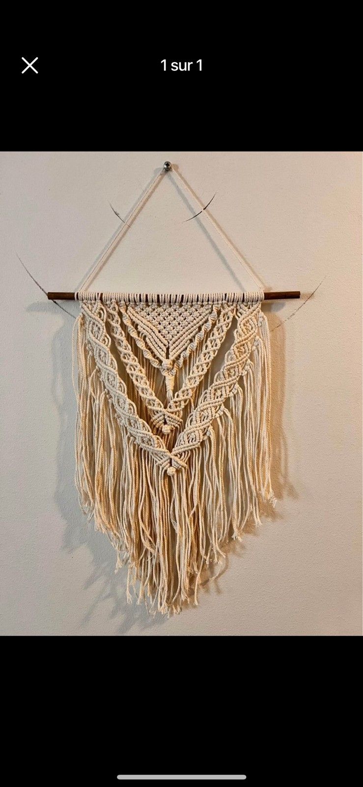 Macrame seinävaate