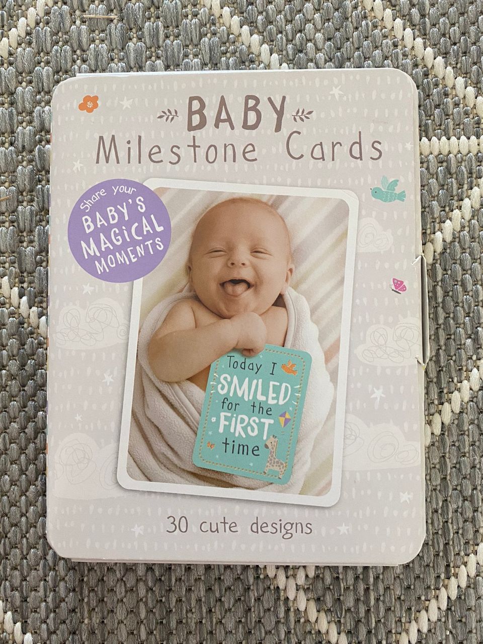 Baby milestone cards