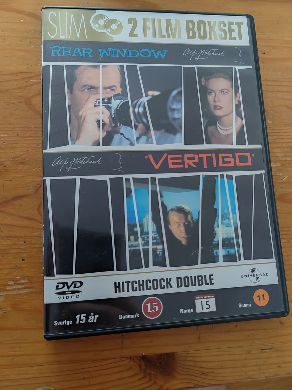 Vertigo ja Rear window Alfred Hitchcock DVD