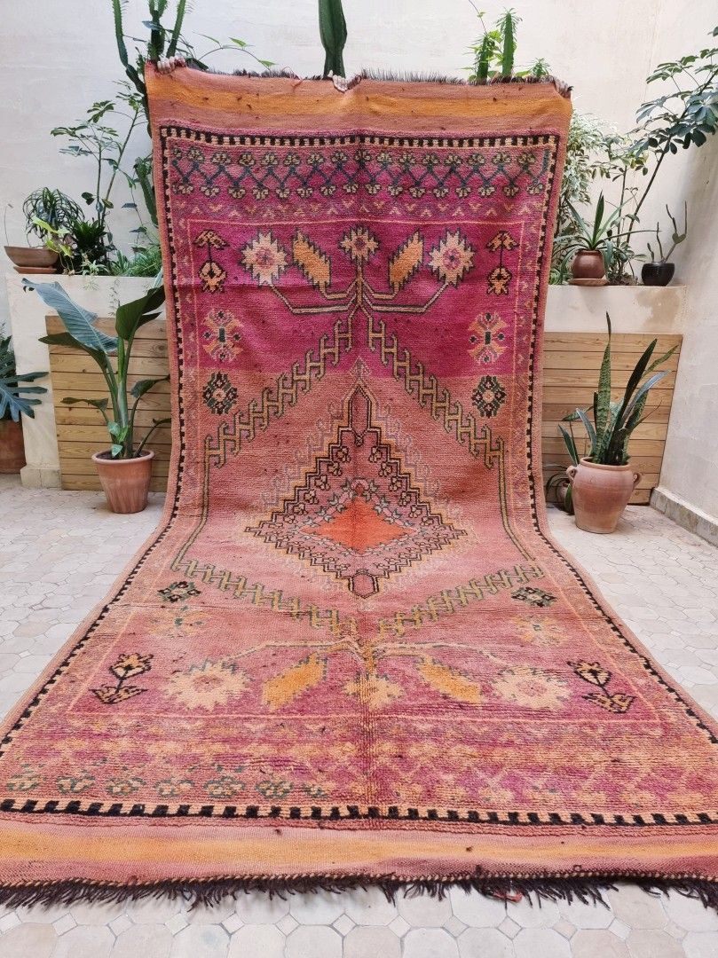 Marokkolainen vintage matto 395x185cm