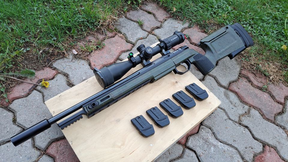 Tikka T1X 22LR PRS pienoiskivääri, Element Nexus + KRG Bravo