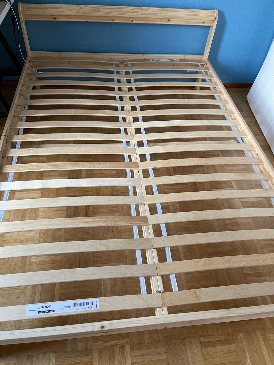 IKEA Bed frame+slatted base+mattress