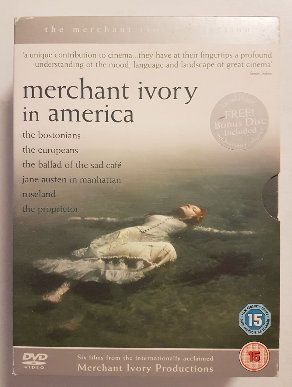 Merchant Ivory In America, 6DVD HARVINAINEN