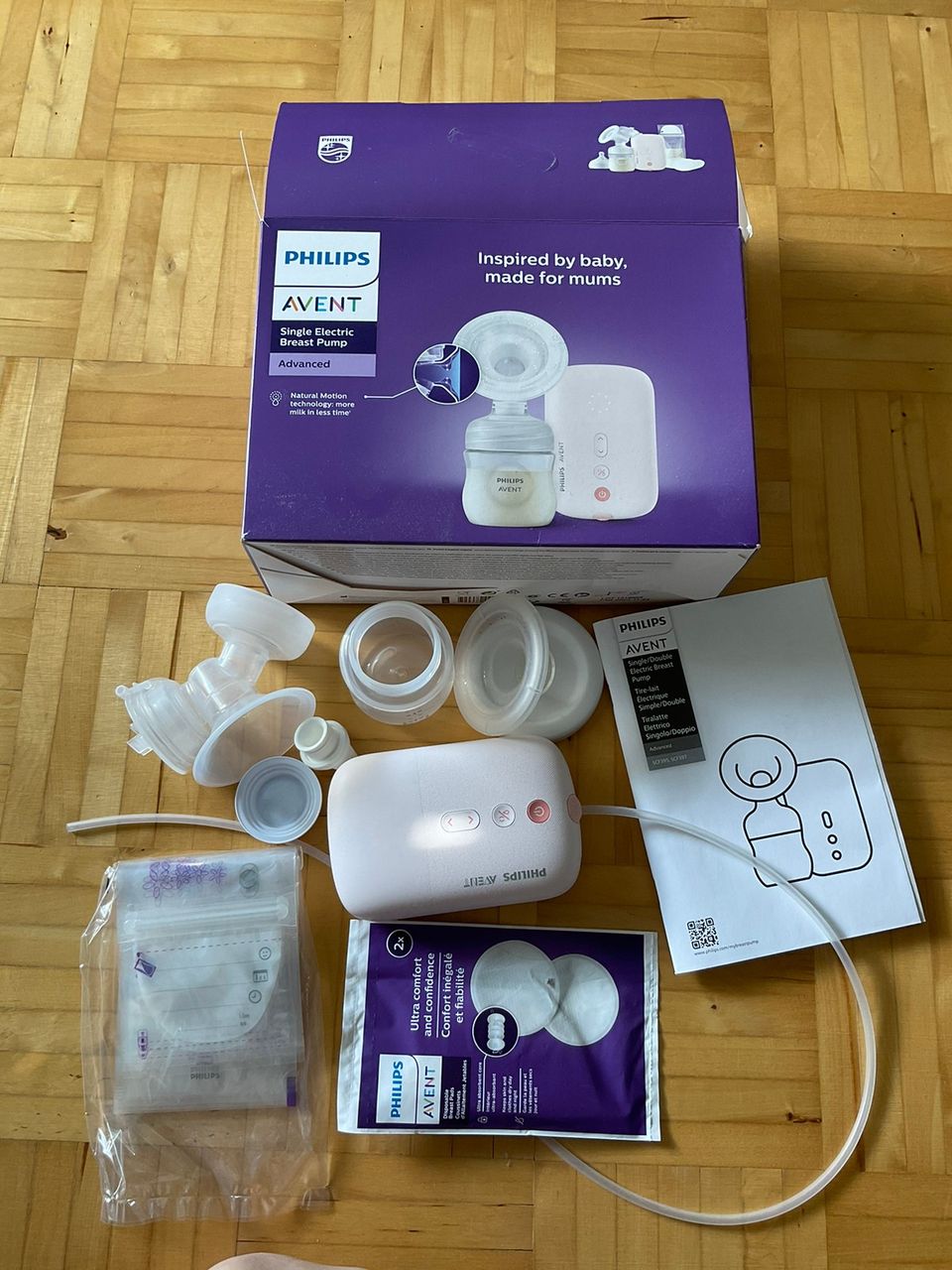 Philips Avent SCF395/31 -rintapumppu, sähkökäyttöinen