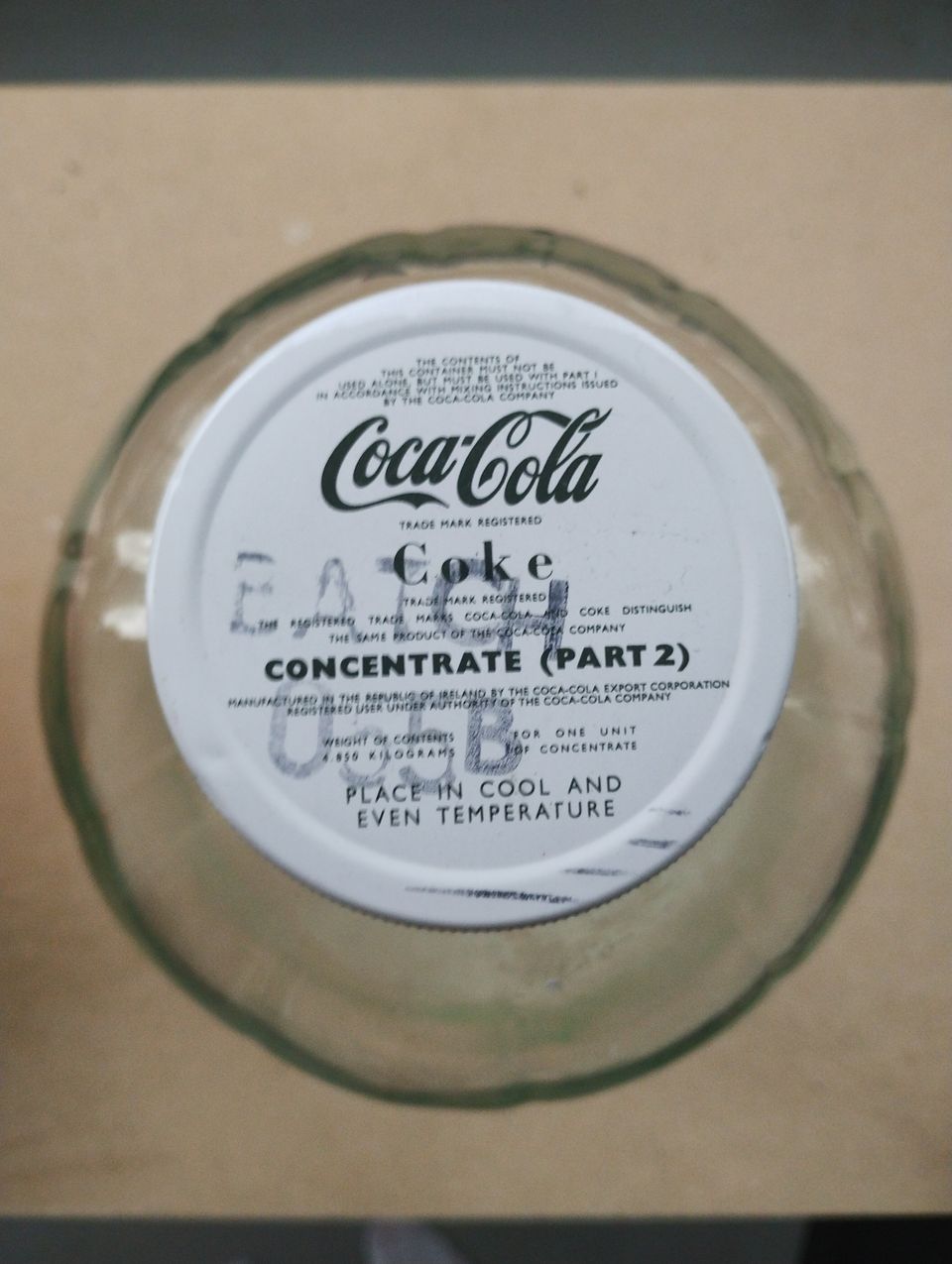 Coca-Cola siirappipullo 1950- luvulta