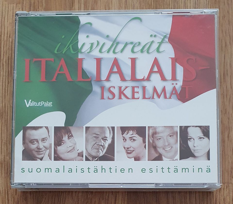 Ikivihreät italialaisiskelmät suomalaistähtien esittäminä 4cd