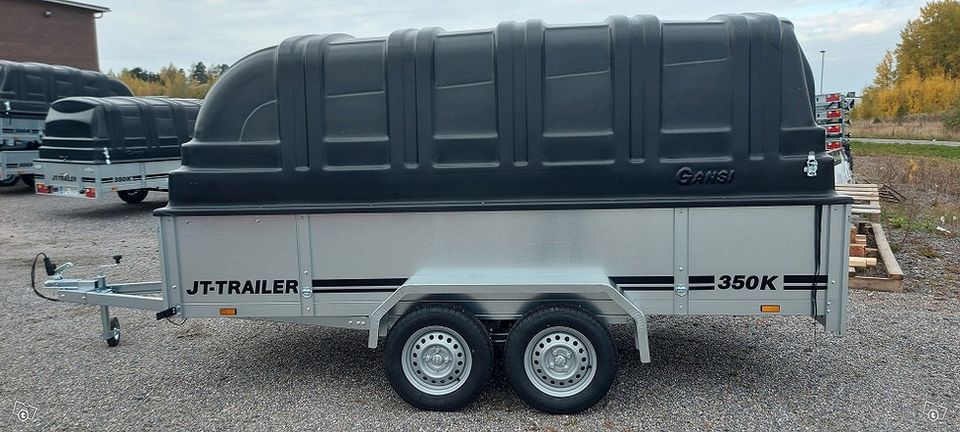 JT-Trailer 2-aks 350x150x50 (750) 3v takuu, rekisterissä heti mukaan