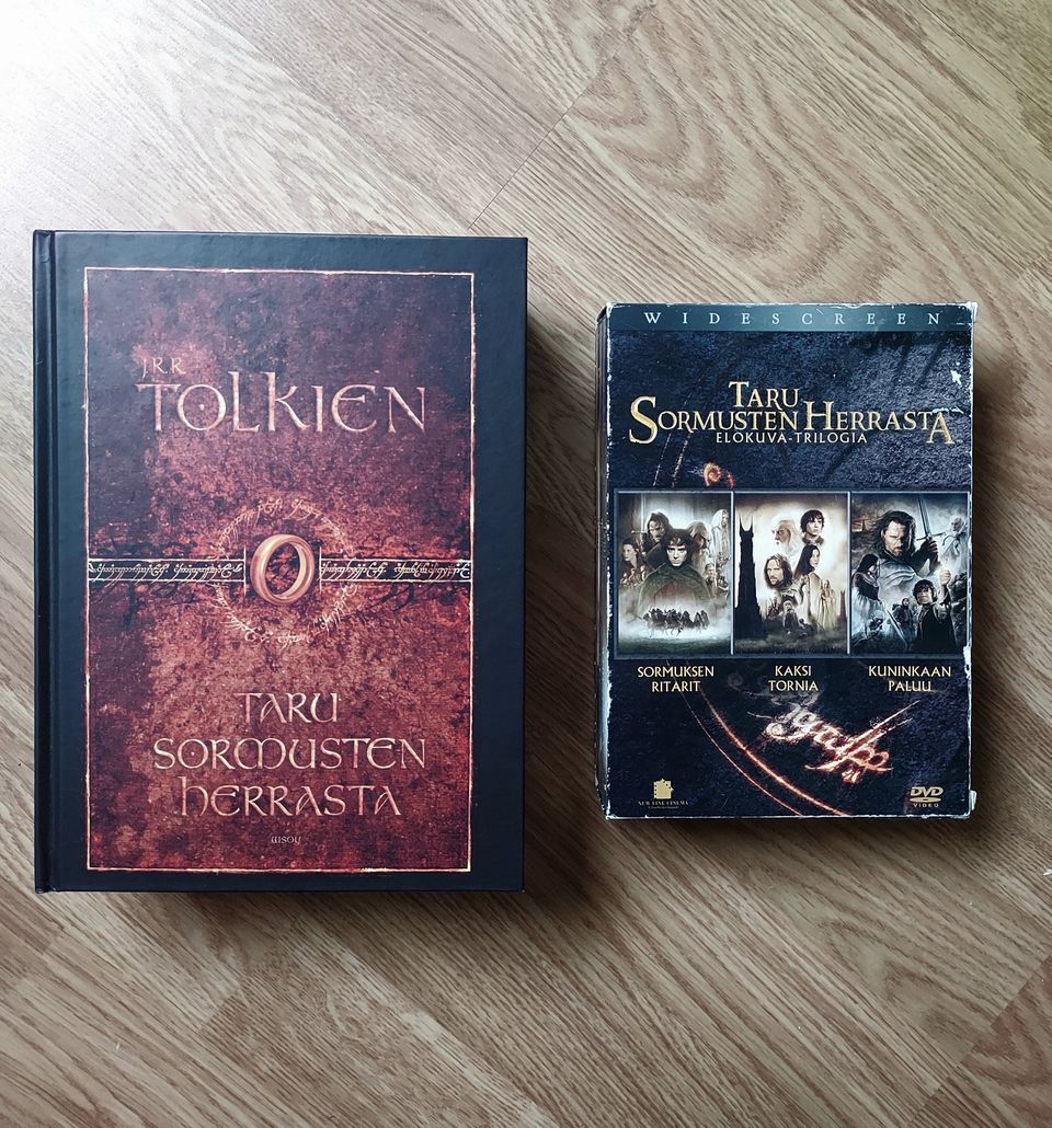 J.R.R Tolkien - Taru sormusten herrasta kirja + elokuva-trilogia