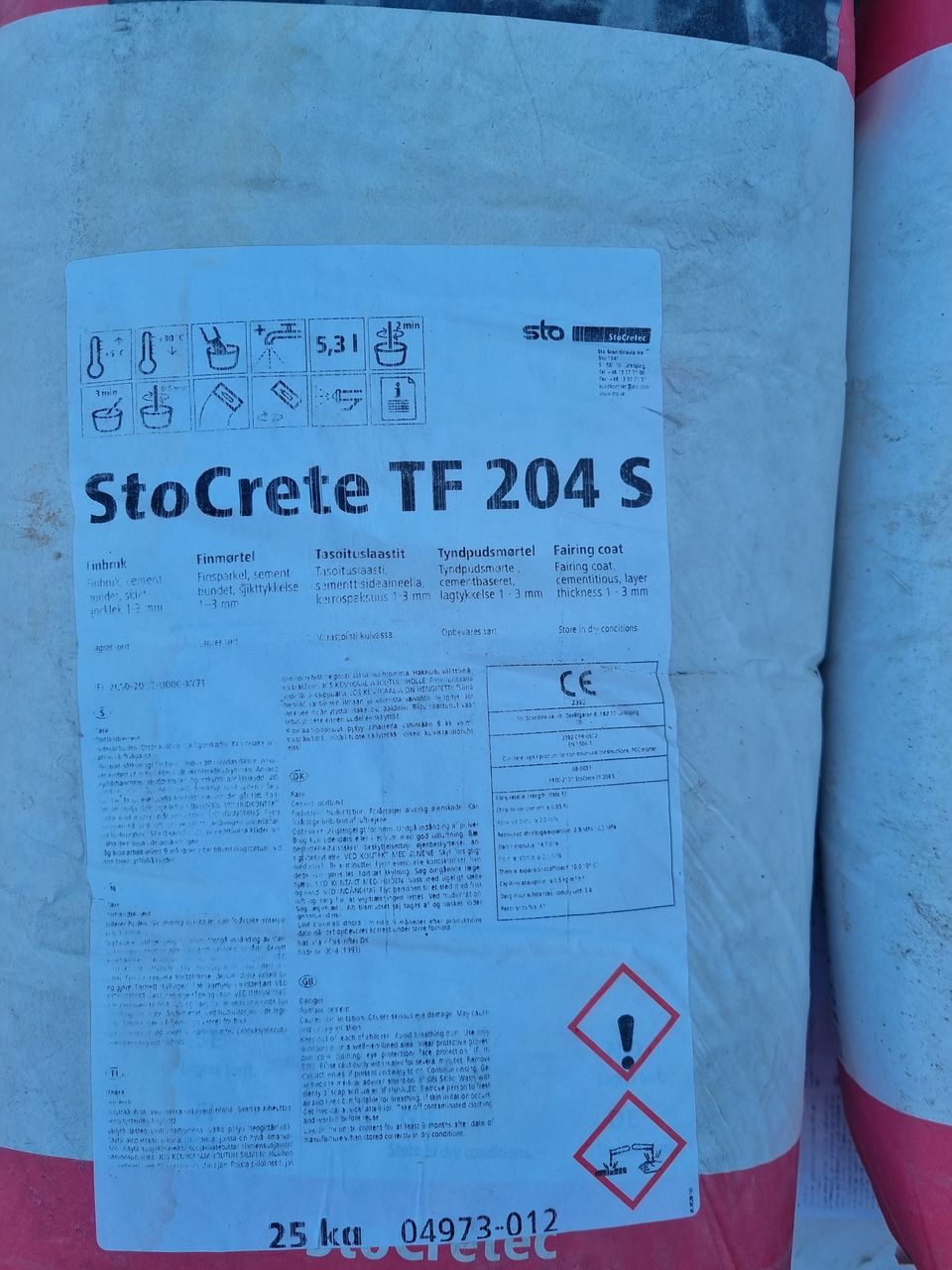 StoneCrete TF 204S 6 säkkiä 25kg