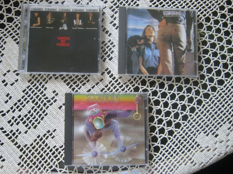 scorpions taken by force, animal magnetism, fly to the rainbow cd