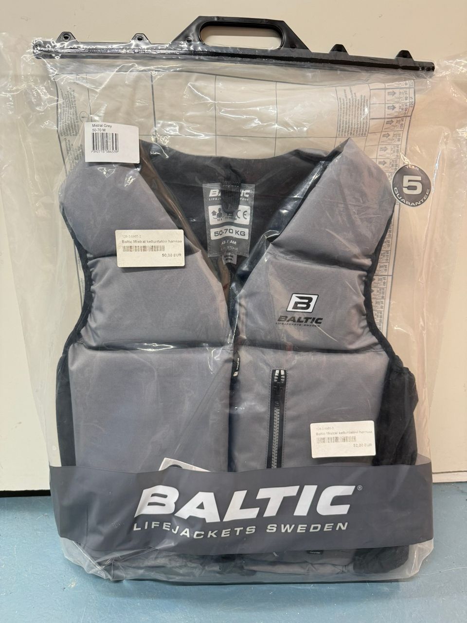 Baltic Mistral pelastusliivit 50-70kg