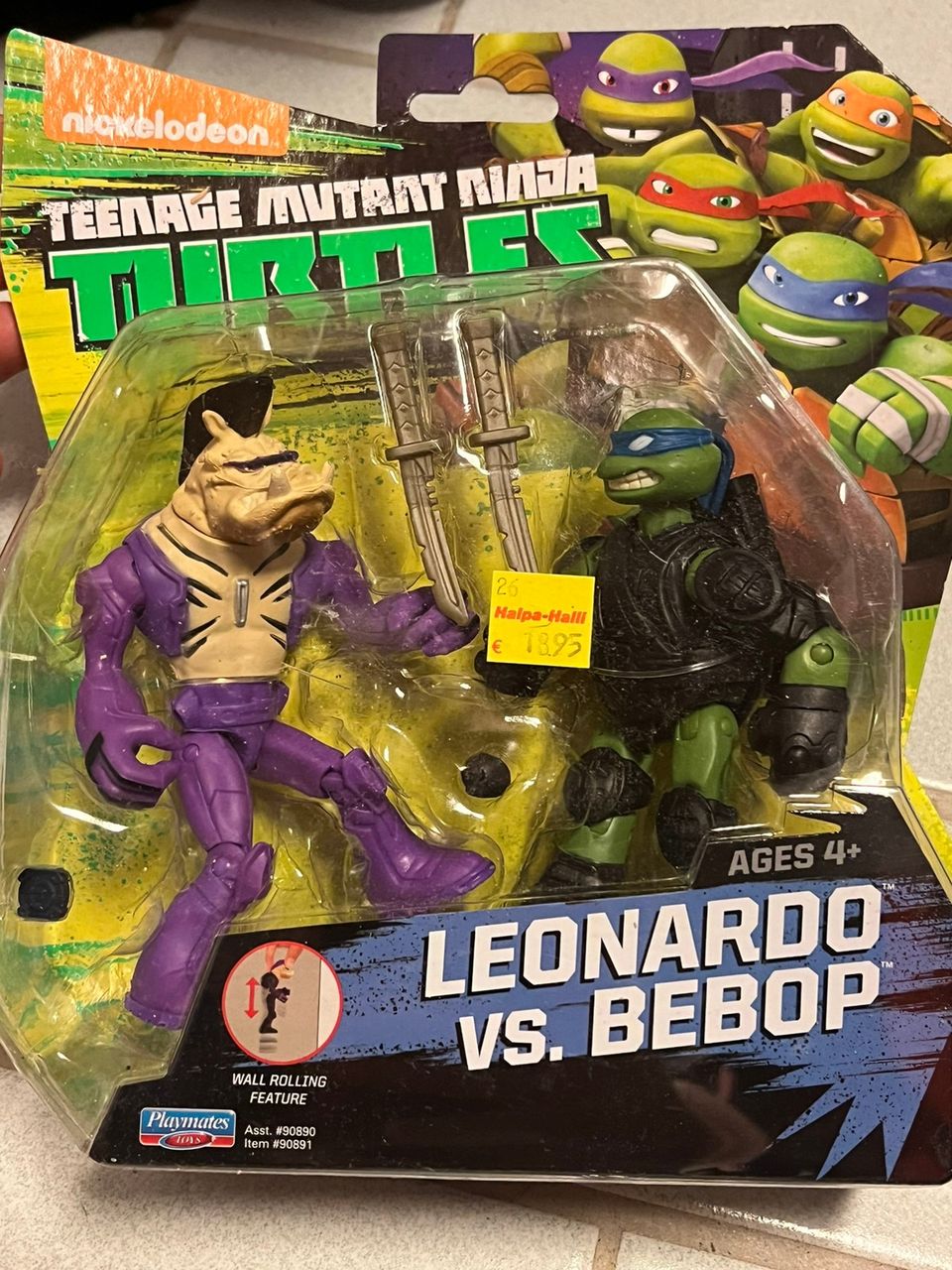 Turtles Leonardo vs. Bebop -paketti