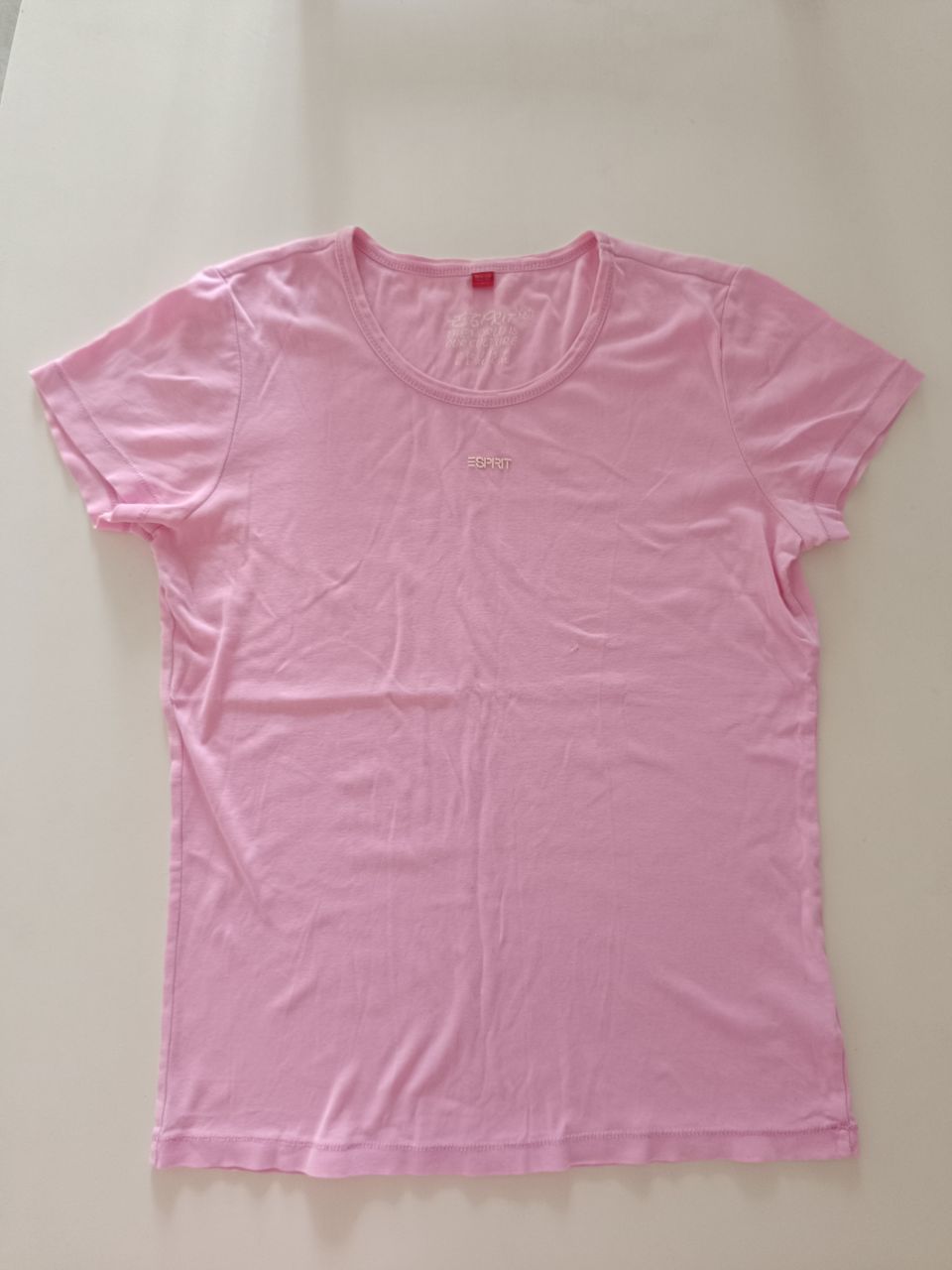 Esprit vaaleanpunainen t-paita XL