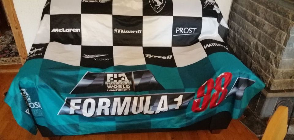 Kuvagalleria  Psygnosis FIA formula 1 Mainoslakana n. 2 x 1,8 metriä