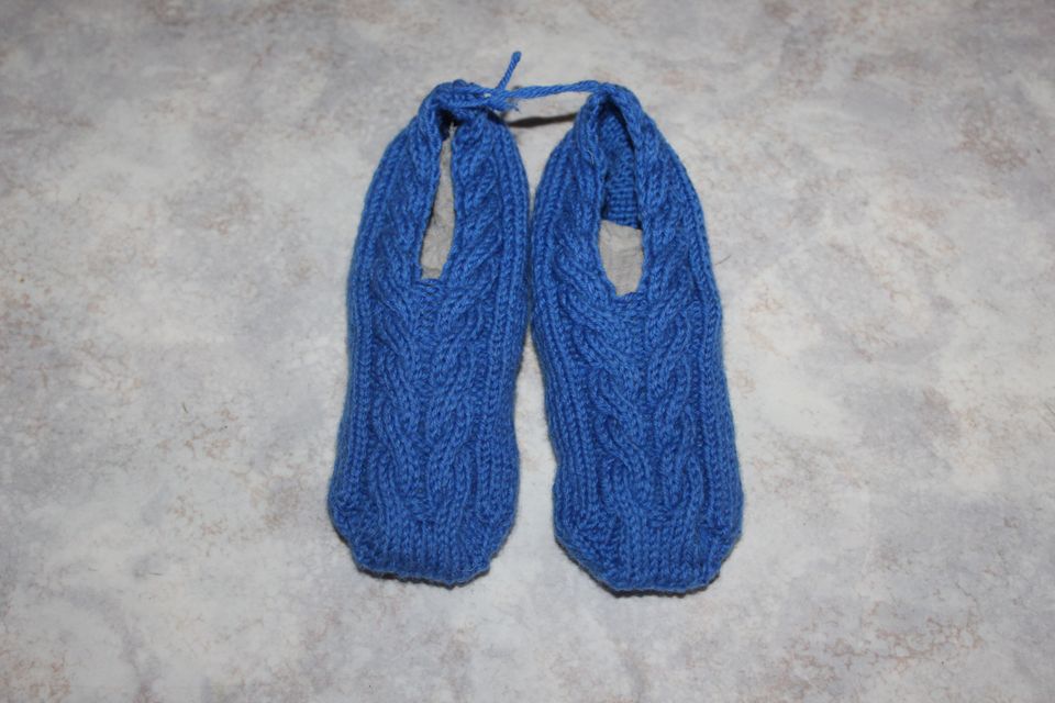 Varrettomat sukat/kotitossut 37-38, sininen