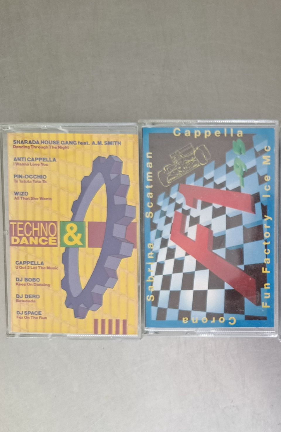 C-kasetteja 90-luvulta