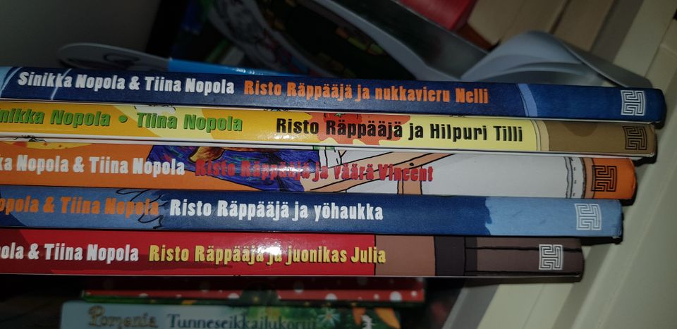 Risto Räppääjä, Pate ja Ella äänikirjoja sekä Risto Räppääjä kirjoja