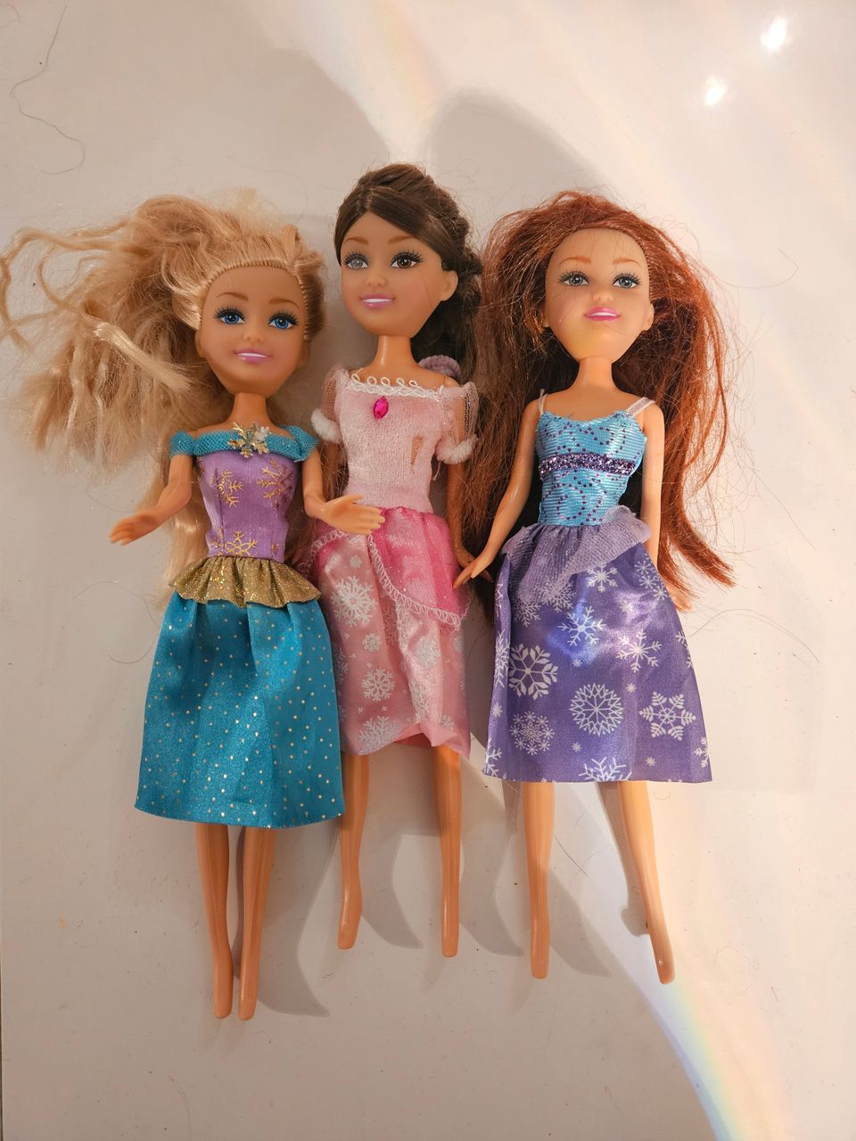 Barbie nukkeja (ei aitoja) 3 kpl