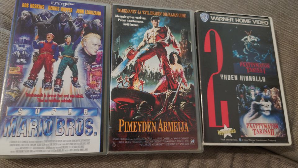3 X VHS elokuvat