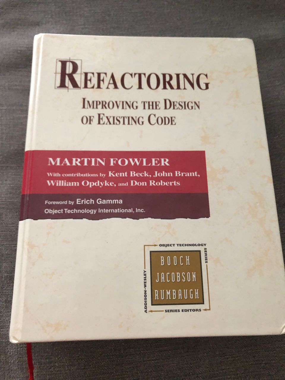 Refactoring improving the design of existing code