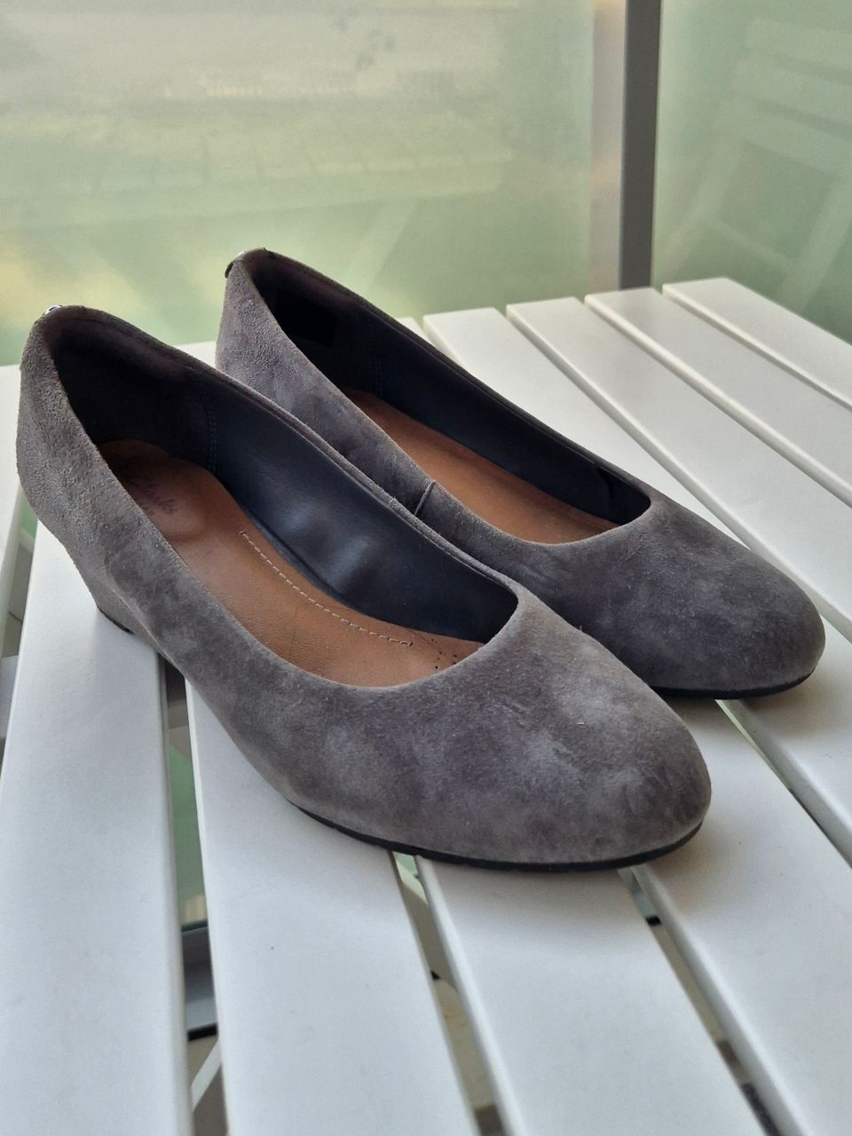 Clarks ballerinat 36 harmaa