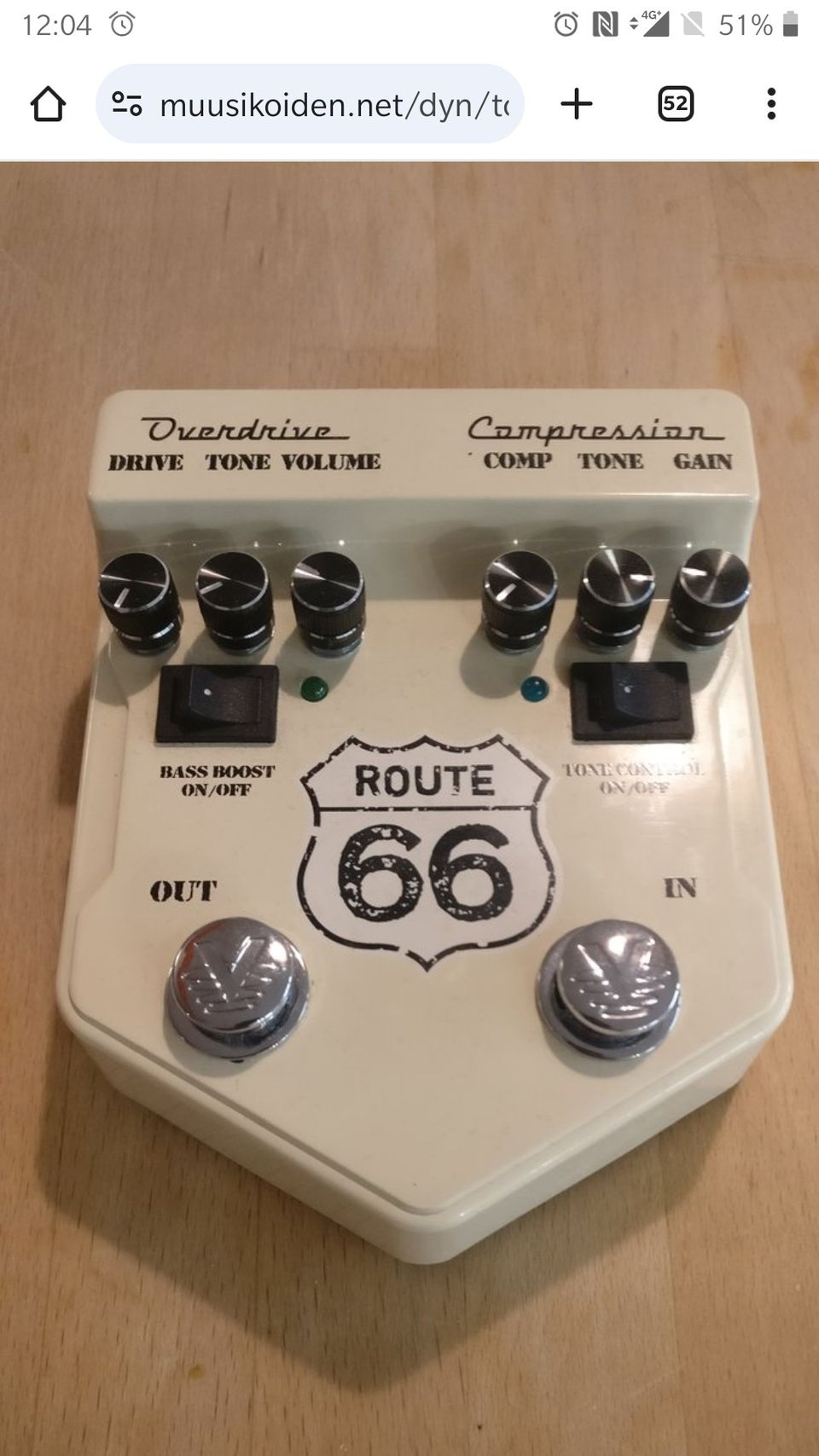 Visual Sound - Route 66 Overdrive ja Compressor