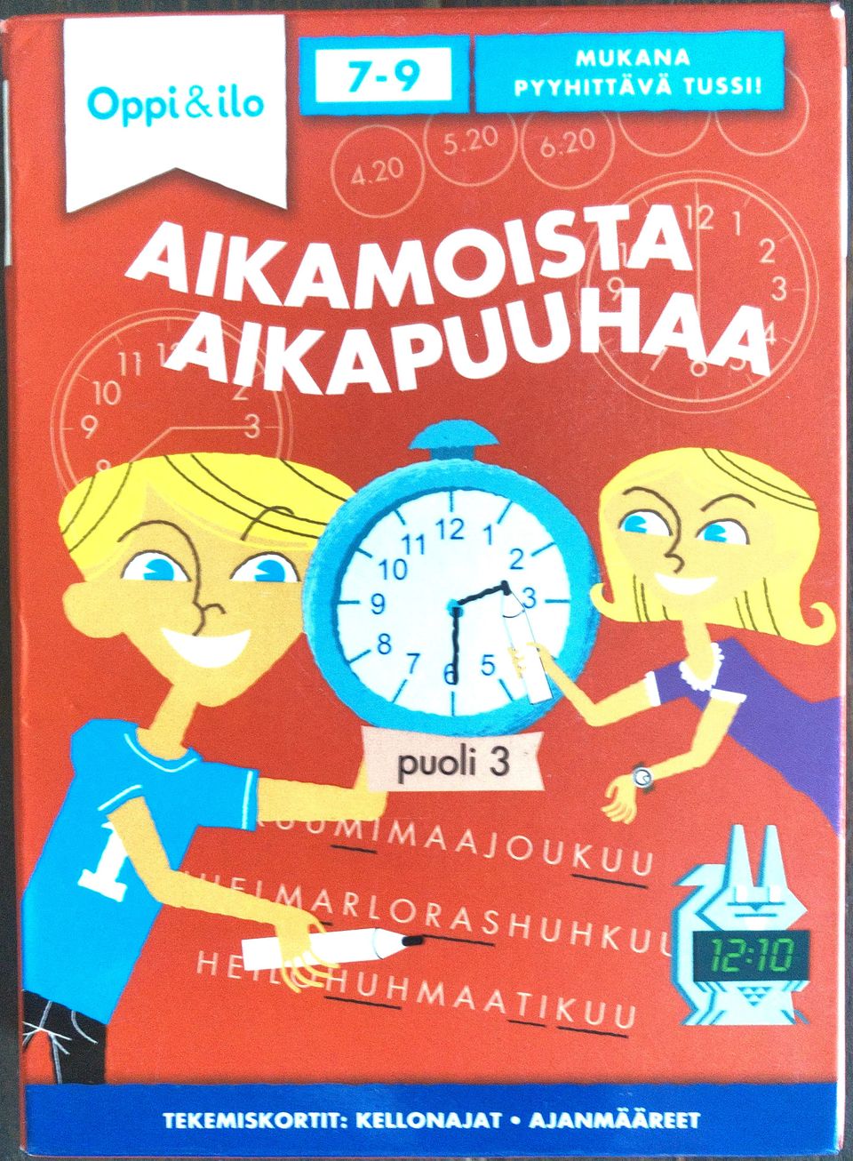 Oppi ja Ilo: Aikamoista aikapuuhaa- puuhakortit