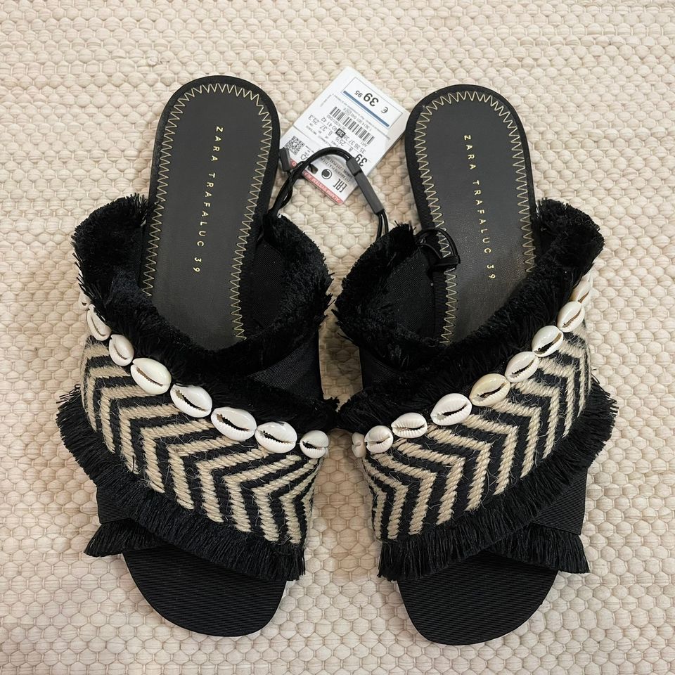 Zara mustat hapsusimpukka sandaalit
