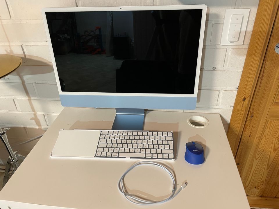 iMac M1 24" 512GB (A2438, 2021) Sininen