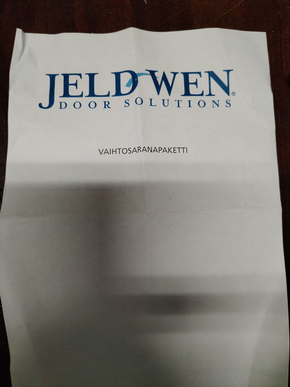 Vaihtosarana paketti Jeldwen