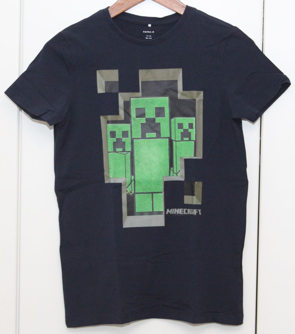 Minecraft T-paita koko 158-164cm