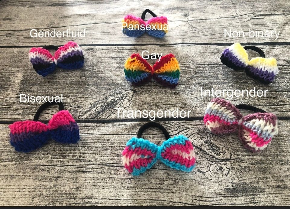 Pride colours hair tie/Pride-Pompula/hiuslenkki