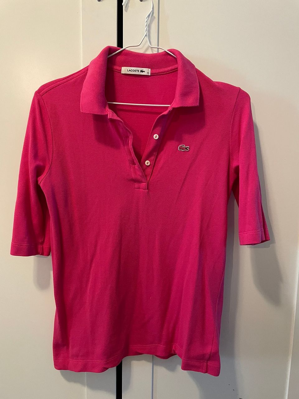 Lacoste pinkki pikeepaita