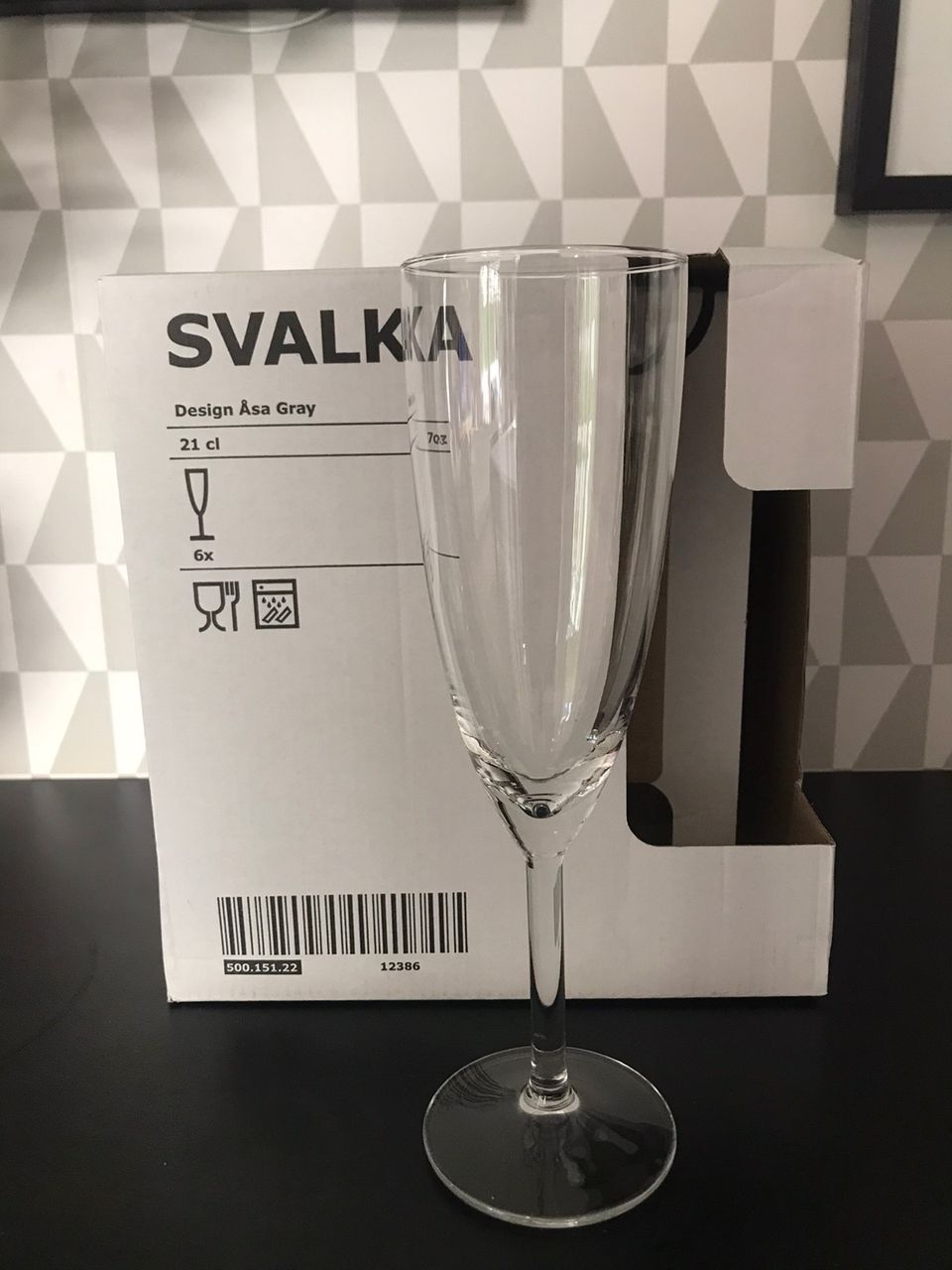 Samppanjalasit 4 pkt / 24 kpl Ikea Svalka