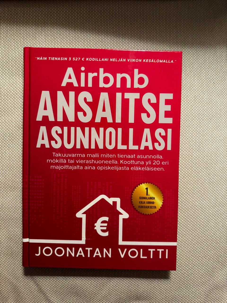 AirBnb ansaitse asunnollasi Joonatan Voltti kirja