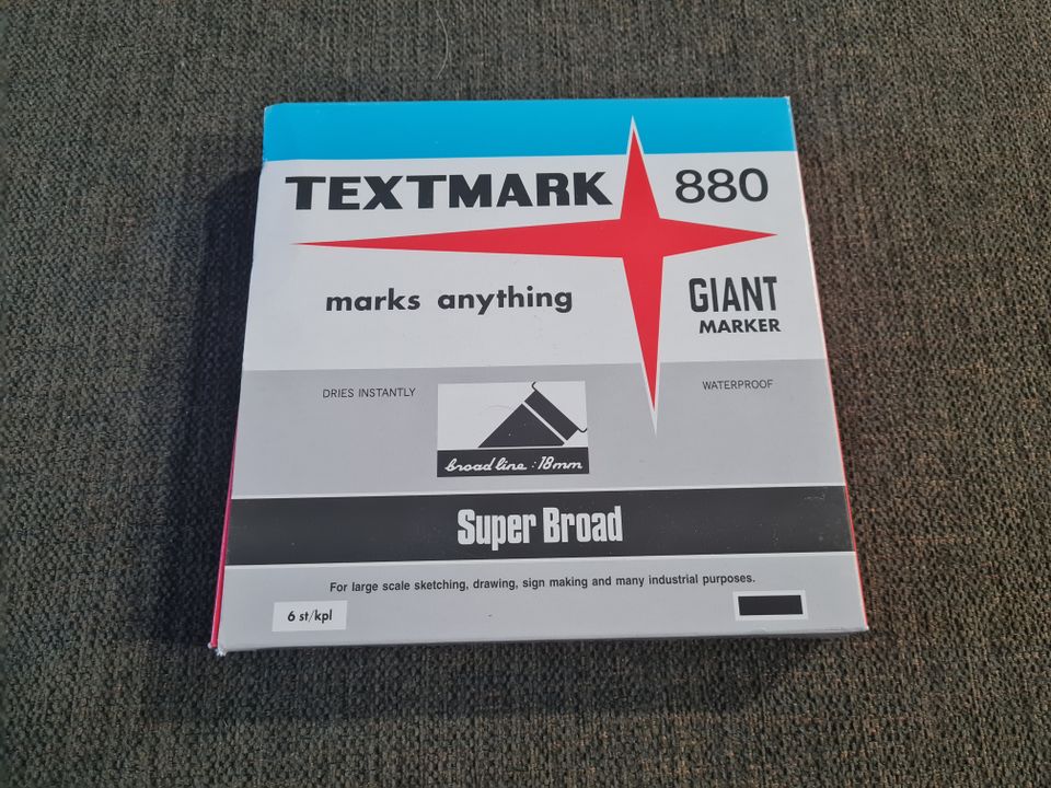 Textmark 880 Jättitussit 6kpl